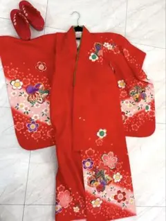 No.339子供着物3点セット被布、着物、襦袢付き3歳用です。 - メルカリ