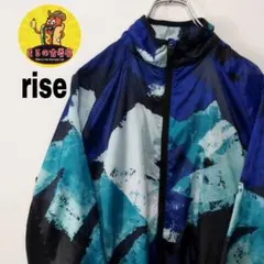 usa古着 rise by LULAROE　ナイロンジャケットL　ブルーブラック