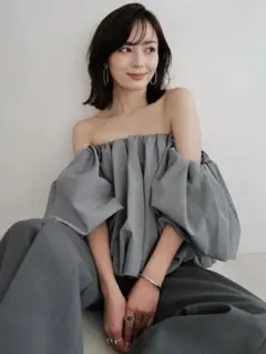 すーぴー@全品値下げ中アニュアンスバルーントップス anuans ボリュームバルーントップス anuans アニュアンス ボリューム