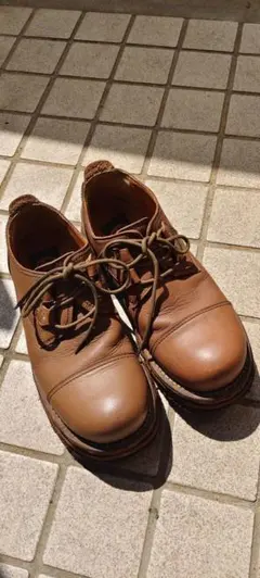 aff ブラウンレザー ブーツ　厚底