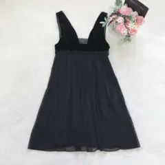 ビバユー ジャンパースカート ワンピース 重ね着 レイヤード フレア カジュアル