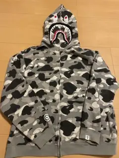 A BATHING APE カモフラージュシャークパーカー
