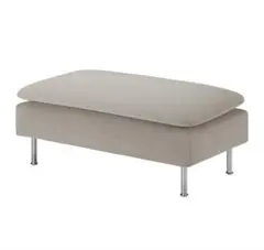 【IKEA未使用】 ソーデルハムン　オットマン　ライトベージュのサムネイル