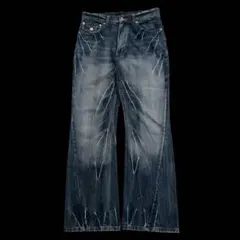 archive y2k 00s grunge flare denim pants