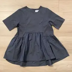 【値下げ】OPAQUE.CLIP ペプラムドッキングカットソー　size40/Lのサムネイル