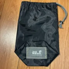 잭 울프스킨 드로우 스트링 백 블랙 스토리지 백
