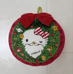 美品‼︎サンリオ ハローキティ クリスマス リース型 クッション