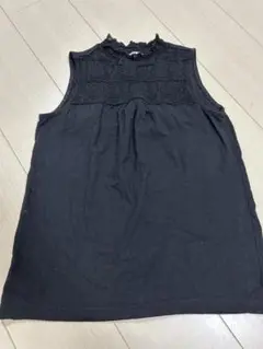 サマンサモスモス　襟シャーリング　ノースリ　タンクトップ