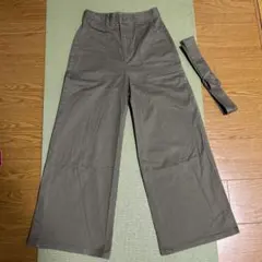 GU ガウチョパンツ S オリーブグリーン