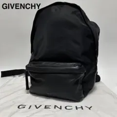 u32【極美品】ジバンシー　スパイクスタッズ　ブラック　ナイロン　レザーリュック u32【極美品】ジバンシー スパイクスタッズ ブラック ナイロン レザー