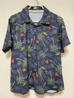 リアルピース　アロハシャツ　アクシーズファーム　ネイビー