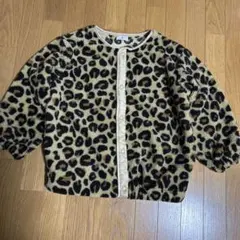 ＆yam ヒョウ柄ボアジャケット　150-160cm