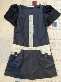 スナオクワハラ　コレクションライン　スーツ　デニム　リメイクワンピース