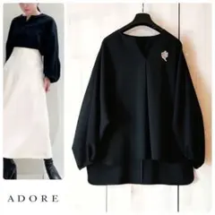 ◇幻◇ 希少美品 定価3.4万円 ADORE ジョーゼットブラウス フォーマル