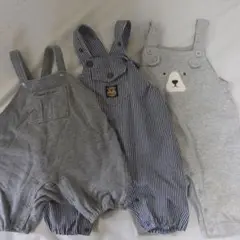 COMME CA ISM、赤ちゃん本舗他 サロペット 3点セット
