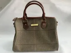 R*割様 Polo Ralph Lauren 30cm チェック柄ハンドバッグ