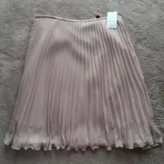 【難あり】ピンクプリーツスカート　大きいサイズ　W80