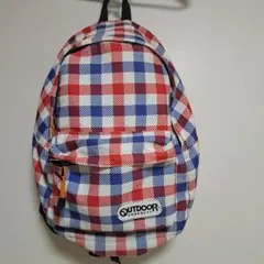 アウトドアチェック柄リュック