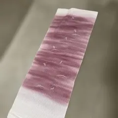 美品シルク帯揚げ グラデーションピンク トンボ刺繍