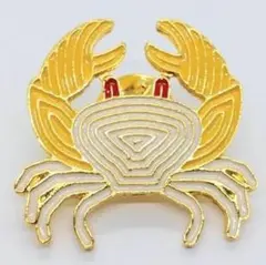 かに　カニ　蟹　ピンブローチ　ピンズ　PINS　バッジ　バッヂ　アメリカン雑貨