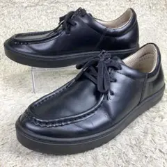 『美品』gently MOONSTAR チロリアンシューズ 革靴 ブラック 26のサムネイル