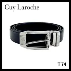 ベルト レザー メンズ Guy Laroche ブラック 黒 牛革 ビジネス