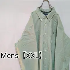 J95【US輸入】ラルフローレン　長袖シャツ【メンズXXL】黄緑色