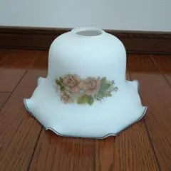バラ柄 ガラスシェード 照明用