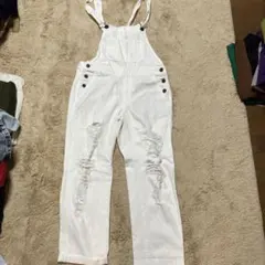 GU ホワイトダメージサロペットMサイズ