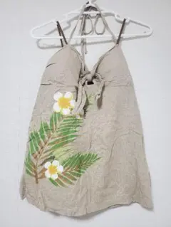 oneway ホルターネック トップス ベージュ 花柄のサムネイル
