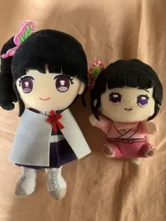 鬼滅の刃 胡蝶しのぶ 栗花落カナヲ　ぬいぐるみ　マスコット2つ