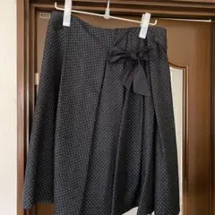 組曲L ドット柄フレアスカート