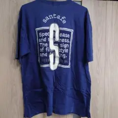 santafe ネイビー 刺繍Tシャツ