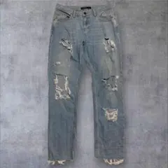 ZARA BASIC • Z1975 Denim　ダメージジーンズ　ストレート