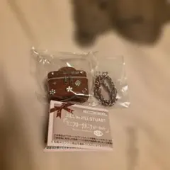 JILL by JILLSTUART ミニブローチバニティキーホルダー　ボルドー