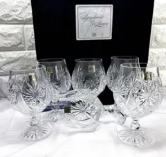 未使用品HOYクリスタル シンフォニー ドゥ ルミエール ブランデーグラス 6客