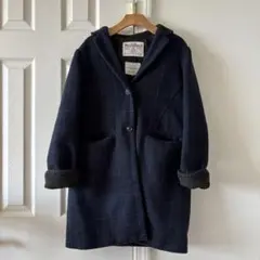 Harris Tweed チェック柄 ピーコート Mサイズのサムネイル