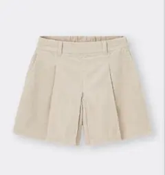 ベージュ コーデュロイ キュロット コーデュロイスコート GU