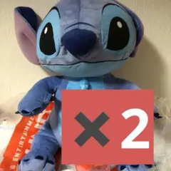 【新品】スティッチ・グランデぬいぐるみ・赤いほっぺのおすわりver.