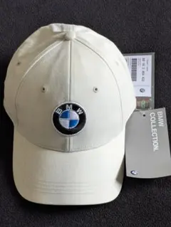 BMW 3Dロゴキャップ（刺繍）・オフホワイト・新品未使用・タグ付・正規代理店