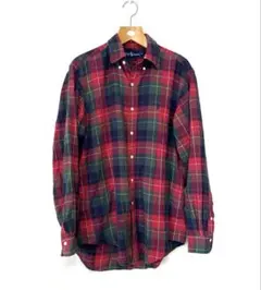 ビンテージ ポロラルフローレン チェックシャツ POLO ネルシャツ 古着RRL
