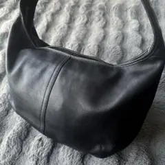 COACH コーチ ワンショルダーバッグ ホーボー レザー ブラック 9221