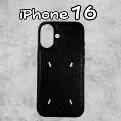 iPhone16 ✿スマホケース ブラック 黒 レザー刺繍韓国高級おしゃれ260
