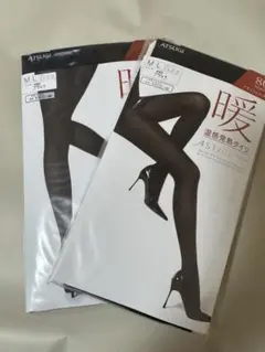 ATSUGI 温感発熱タイツ 110/80デニール　ブラックまとめ売り