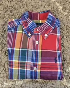Ralph Lauren チェック柄長袖シャツ 3T