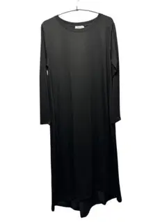 【美品】LEPSIM ブラック長袖ロングワンピース　L