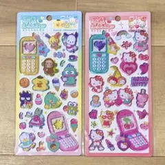 クラックス サンリオ キティ はぴだんぶい 平成ハッピーフォン シールセット
