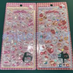 【2種セット】キティ ボンボンドロップシール サンリオ