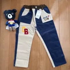 ★DOUBLE.B★パッチワークパンツ★110cm★新品★ズボン★ミキハウス★