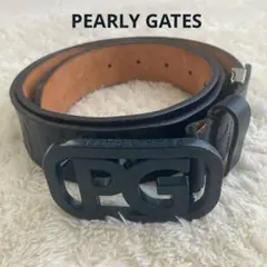 PEARLY GATES レザー ベルト 99cm ネイビー - メルカリ